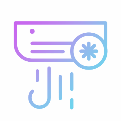 Air conditioner, Animated Icon, Gradient