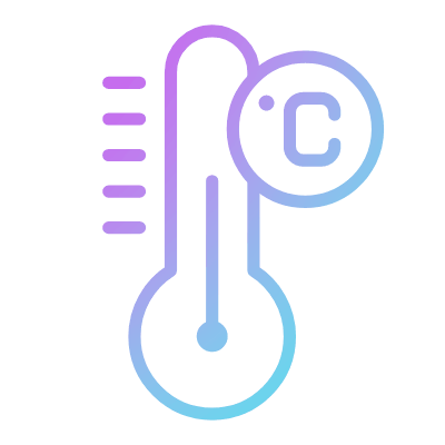 Celsius temperature, Animated Icon, Gradient