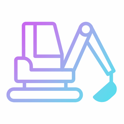 Digger, Animated Icon, Gradient