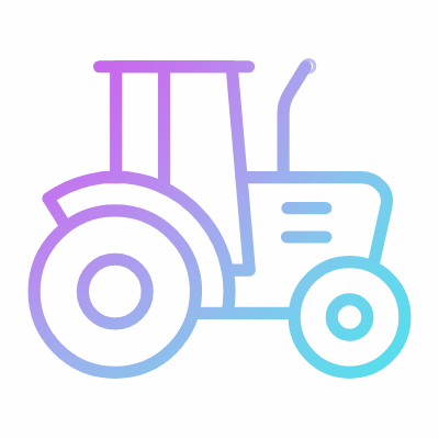 Tractor, Animated Icon, Gradient