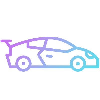 Sport car, Animated Icon, Gradient