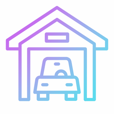 Garage, Animated Icon, Gradient