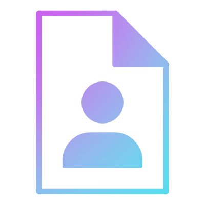 Document user, Animated Icon, Gradient