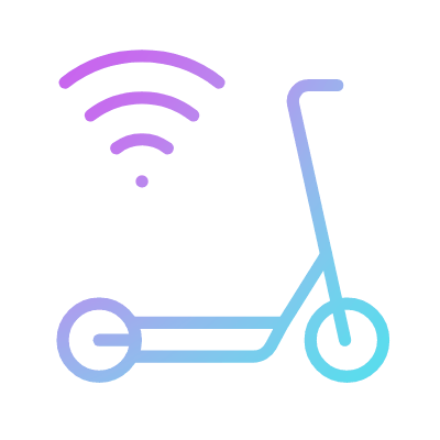 Electric scooter, Animated Icon, Gradient