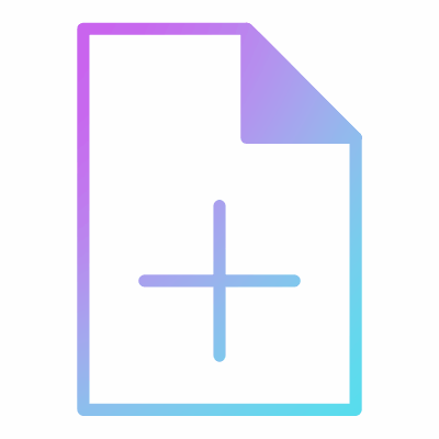 Add documents, Animated Icon, Gradient