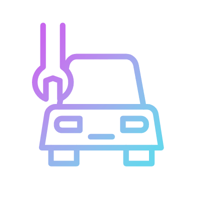 Car service, Animated Icon, Gradient