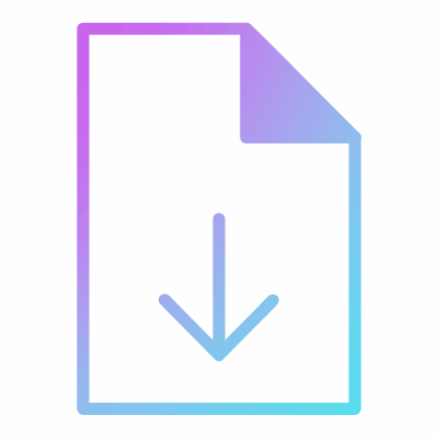 Document download, Animated Icon, Gradient