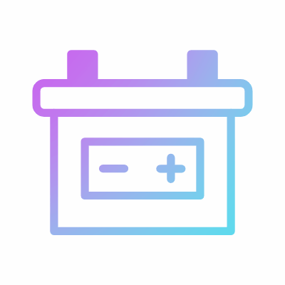 Car battery, Animated Icon, Gradient