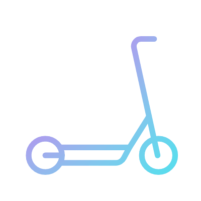 Scooter, Animated Icon, Gradient