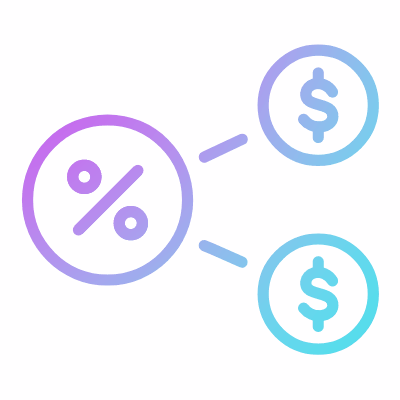 Dividends, Animated Icon, Gradient