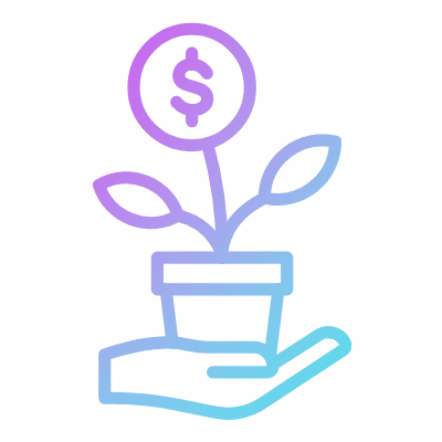 Investment, Animated Icon, Gradient