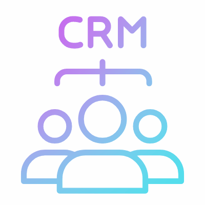 Customer management, Animated Icon, Gradient