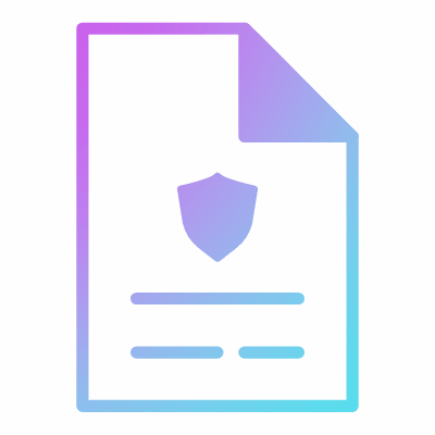 Privacy policy, Animated Icon, Gradient