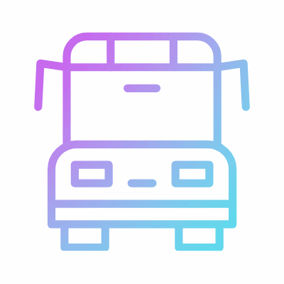 Bus, Animated Icon, Gradient