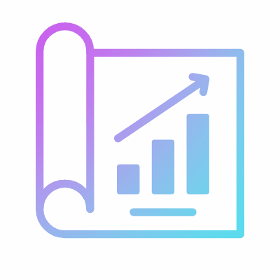 Financial project, Animated Icon, Gradient