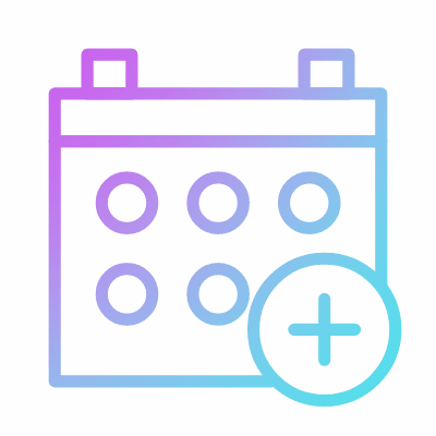 Appointment, Animated Icon, Gradient