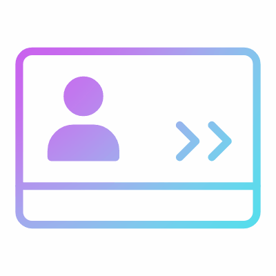 Smart card, Animated Icon, Gradient