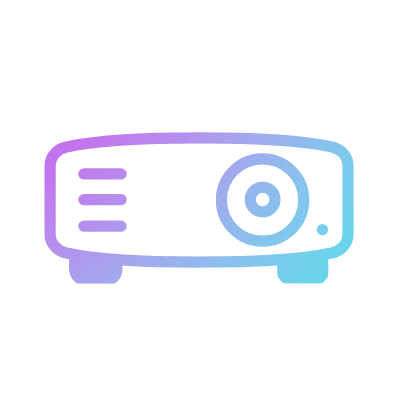 Projector, Animated Icon, Gradient