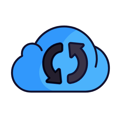 Cloud refresh, Animated Icon, Lineal