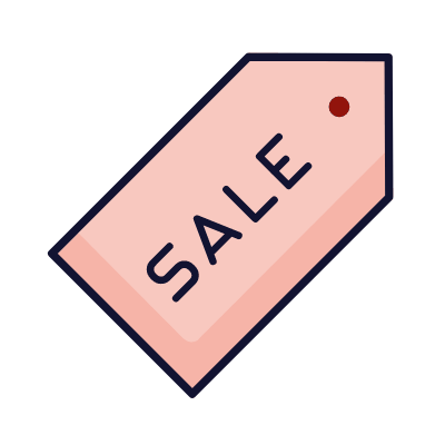 Sale price tag, Animated Icon, Lineal