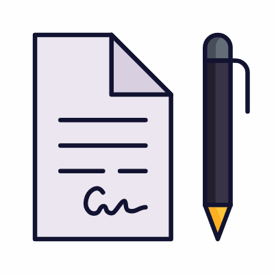 Document, Animated Icon, Lineal