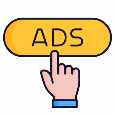 Ads, Animated Icon, Lineal