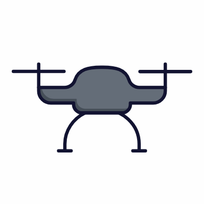 Drone, Animated Icon, Lineal