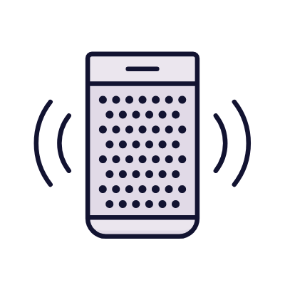 Speaker, Animated Icon, Lineal