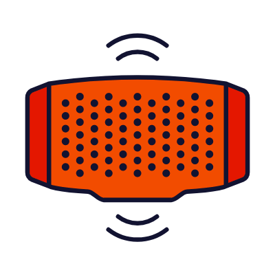 Portable speaker, Animated Icon, Lineal
