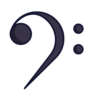 Bass clef, Animated Icon, Lineal