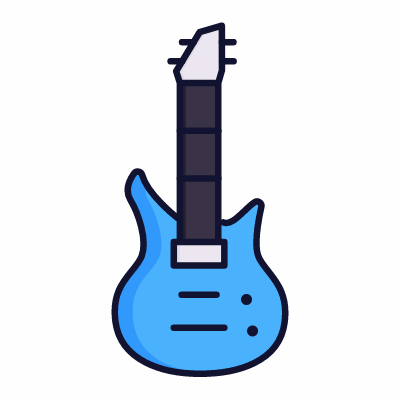 Rock music, Animated Icon, Lineal