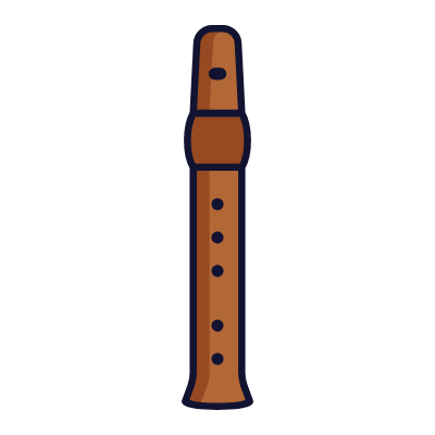 Flute, Animated Icon, Lineal