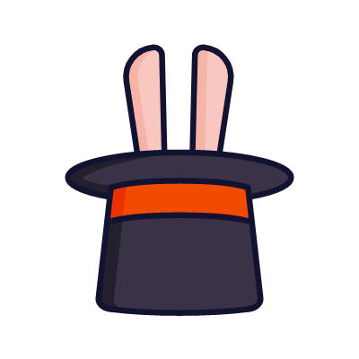 Magician's hat, Animated Icon, Lineal