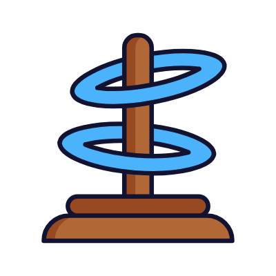 Ring toss, Animated Icon, Lineal