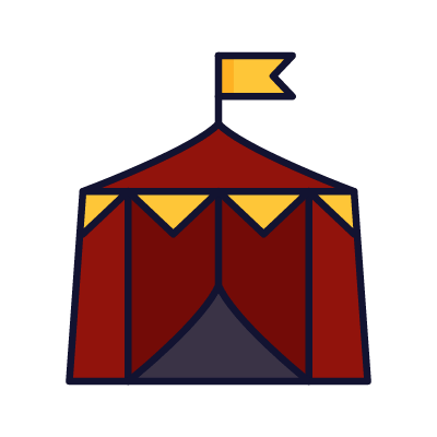 Circus, Animated Icon, Lineal