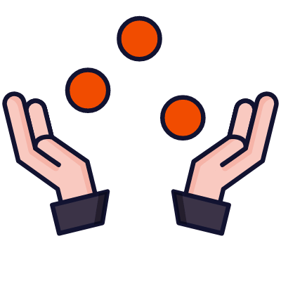 Juggle, Animated Icon, Lineal