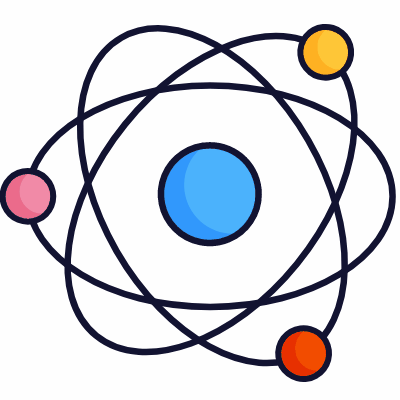 Atom, Animated Icon, Lineal