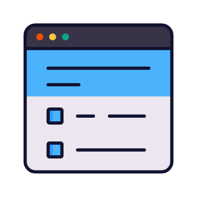 Sheet questionnaire, Animated Icon, Lineal