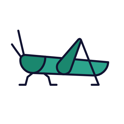 Grasshopper, Animated Icon, Lineal
