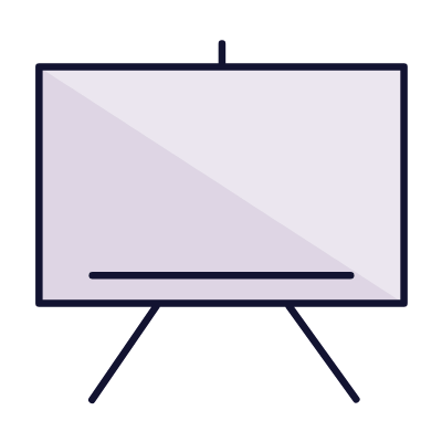 Clean blackboard, Animated Icon, Lineal