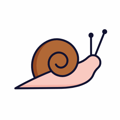 Snail, Animated Icon, Lineal