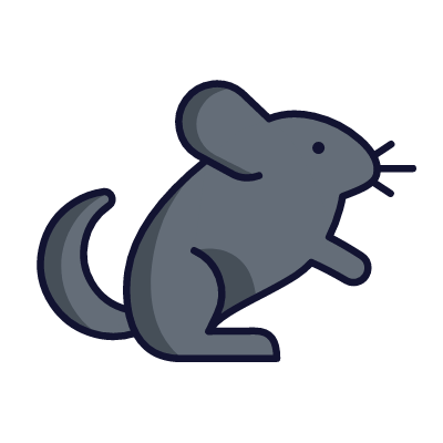 Chinchilla, Animated Icon, Lineal