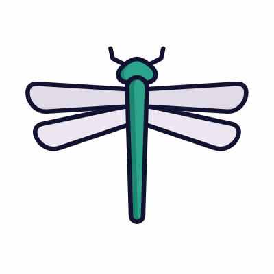 Dragonfly, Animated Icon, Lineal