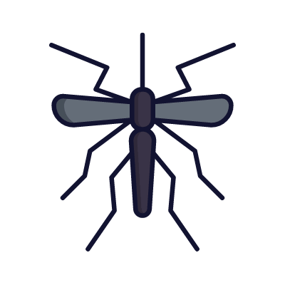 Mosquito, Animated Icon, Lineal