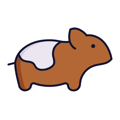 Hamster, Animated Icon, Lineal