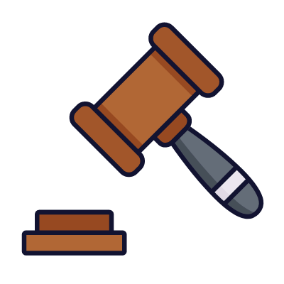 Judge, Animated Icon, Lineal