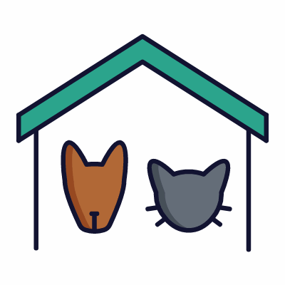Pets, Animated Icon, Lineal