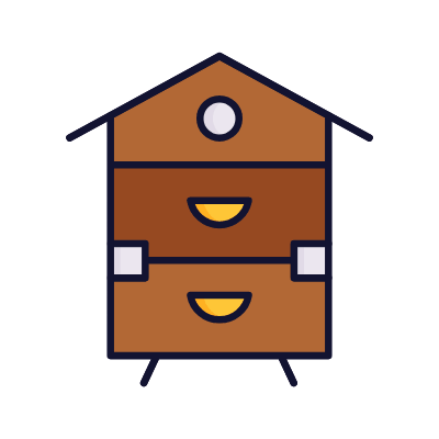 Beehive, Animated Icon, Lineal