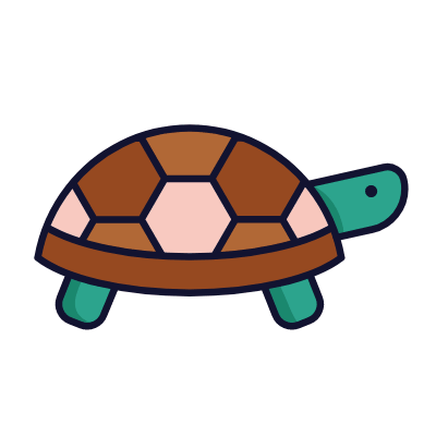 Turtle, Animated Icon, Lineal