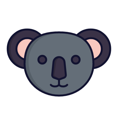 Koala, Animated Icon, Lineal